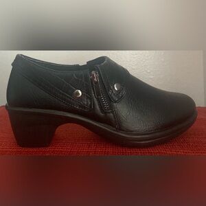 Easy Street Darcy Perforated Ankle Boots - Black